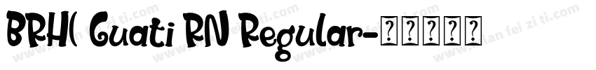 BRH( Guati RN Regular字体转换